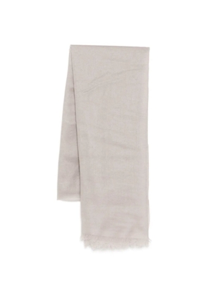N.Peal frayed scarf - Grey