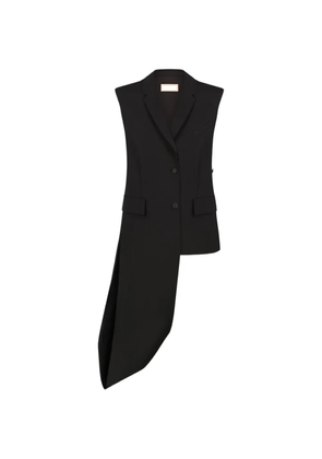 LITKOVSKA asymmetric panelled waistcoat - Black