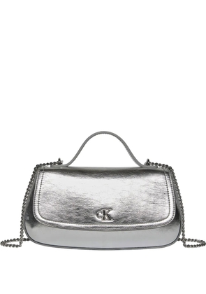 Calvin Klein chain handle shoulder bag - Silver