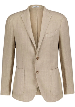 Boglioli linen blazer - Neutrals
