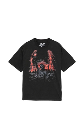 Melt statue graphic T-shirt - Black