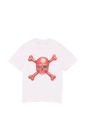 Melt Skull bones printed T-shirt - Pink