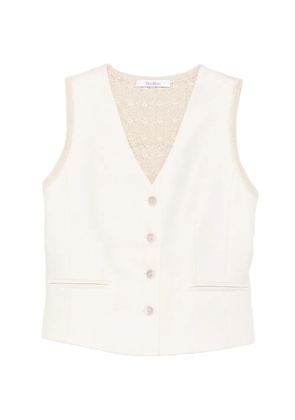 Max Mara knit-panel waistcoat - Neutrals
