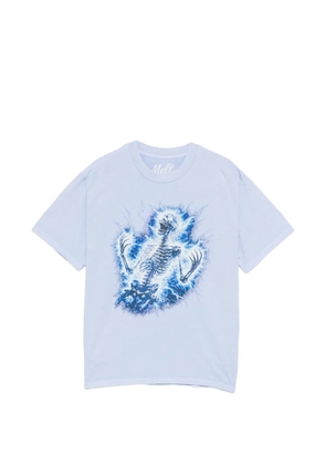 Melt skeleton graphic T-shirt - Blue
