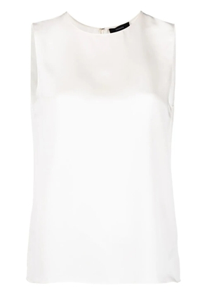 Theory silk sleeveless-vest - White