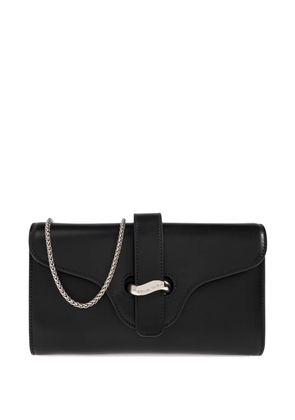 Emporio Armani strap chain wallet - Black