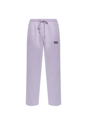 American Vintage Plizzy drawstring track pants - Purple