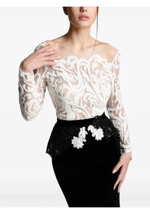 IMROSKA open back floral dress - Black