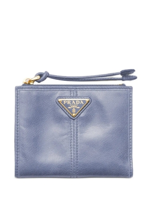 Prada small leather wallet - Blue