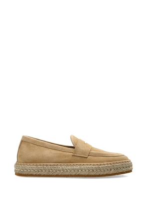 Giorgio Armani suede espadrilles - Neutrals