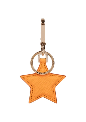Smythson Panama star keyring - Orange