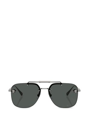 Versace Eyewear browline medallion sunglasses - Silver