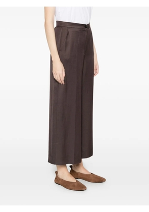 Marella pressed-crease trousers - Brown