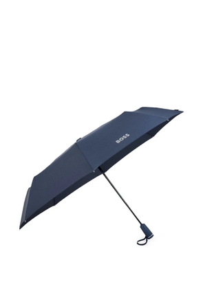 BOSS logo print umbrella - Blue