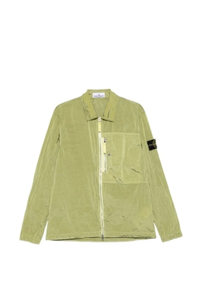 Stone Island zip-up pocket-detail shirt jacket - Green