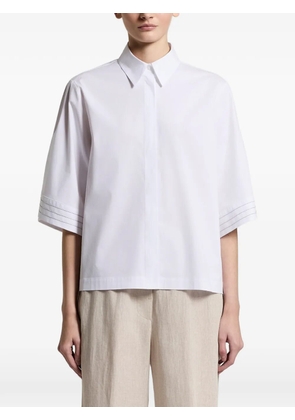 Peserico stitching short-sleeve shirt - White