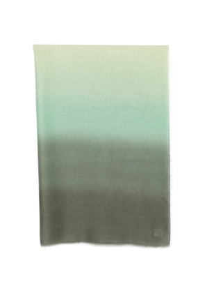 Faliero Sarti fringed dégradé scarf - Green