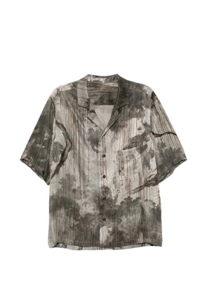 Ziggy Chen printed silk shirt - Grey