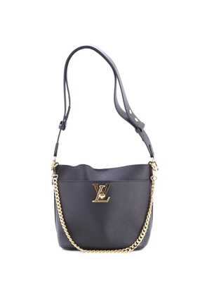 Louis Vuitton Pre-Owned Lock and Walk Leather bucket bag - Black