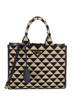 Prada Pre-Owned Symbole Shopper Jacquard Small tote bag - Black