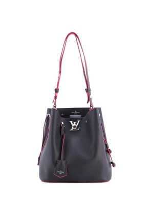 Louis Vuitton Pre-Owned Lockme Leather bucket bag - Black