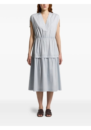 Peserico V-neck tiered midi dress - Blue