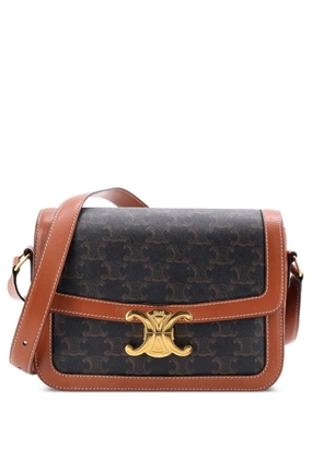 Celine Pre-Owned Triomphe Triomphe Coated Canvas Medium shoulder bag - Brown