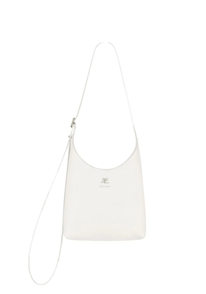 Courrèges melt leather tote bag - White