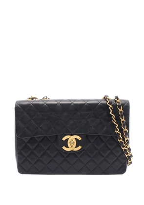 CHANEL Pre-Owned 1994-1996 CC Quilted Lambskin Single Flap shoulder bag - Black