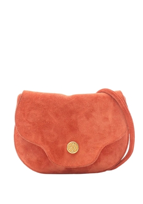 Hermès Pre-Owned 1980 Suede Paula Debris crossbody bag - Orange