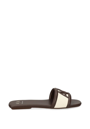Armani Exchange logo-detail sandals - Neutrals