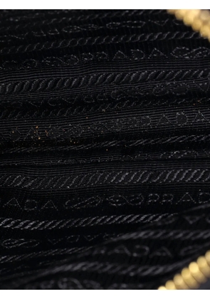 Prada Pre-Owned Symbole Front Pocket Zip Messenger Jacquard Small crossbody bag - Black