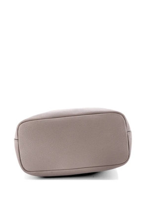 Prada Pre-Owned Front Pocket Zipped Vitello Phenix Medium crossbody bag - Grey