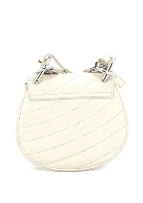 Chloé Pre-Owned Drew Bijou Quilted Leather Nano crossbody bag - Neutrals
