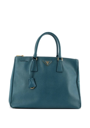 Prada Pre-Owned Double Zip Lux Saffiano Leather Large tote bag - Blue