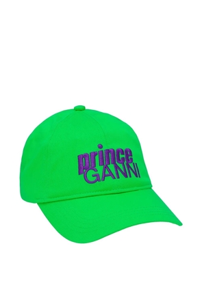 GANNI x Prince logo-embroidered baseball cap - Green