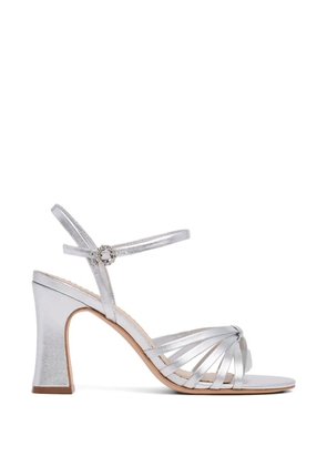 Cinq A Sept Logan metallic heeled sandals - Silver