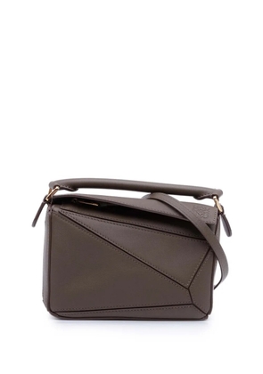 Loewe Pre-Owned 2023 Mini Calfskin Puzzle satchel - Brown