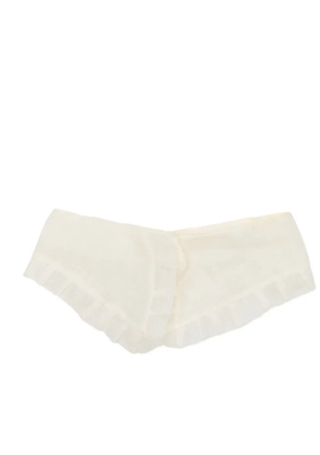 Miu Miu Pre-Owned frill collar - Neutrals