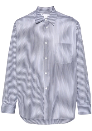 Comme Des Garçons Shirt striped cotton shirt - Blue