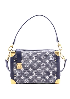 Louis Vuitton Pre-Owned Side Trunk Handbag Monoglam Jacquard Canvas MM crossbody bag - Blue