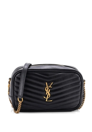 Saint Laurent Pre-Owned Lou Camera Bag Matelasse Chevron Leather Mini crossbody bag - Black