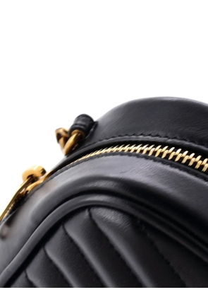 Saint Laurent Pre-Owned Lou Camera Bag Matelasse Chevron Leather Mini crossbody bag - Black