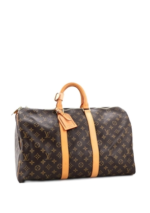 Louis Vuitton Pre-Owned Keepall Bag Monogram Canvas 45 satchel - Brown