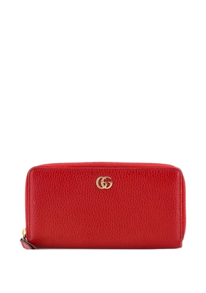 Gucci Pre-Owned GG Marmont Zip Around Wallet Leather small wallets - Red