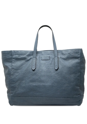 Gucci Pre-Owned 2000-2015 Large Grained Leather tote bag - Blue