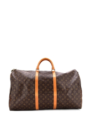 Louis Vuitton Pre-Owned Keepall Bag Monogram Canvas 60 travel bag - Brown