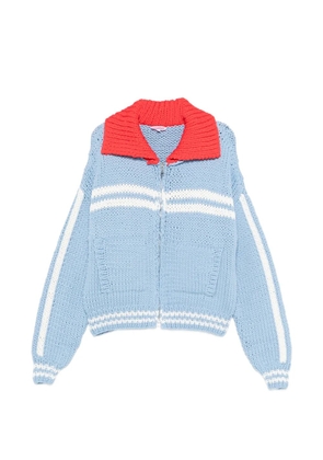 Charles Jeffrey Loverboy stripe-detail cardigan - Blue