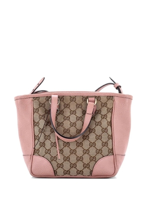 Gucci Pre-Owned Bree Convertible Tote GG Canvas with Leather Small crossbody bag - Brown