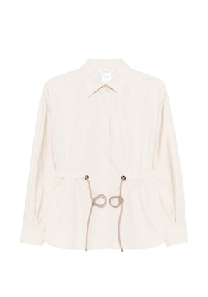 Max Mara drawstring-waist shirt - Neutrals